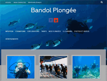 Tablet Screenshot of bandol-plongee.com